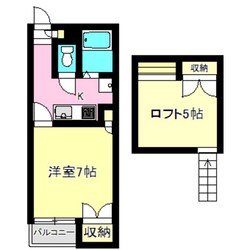 シティーパレス上中居第二の物件間取画像